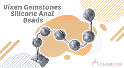 Vixen Gemstones Silicone Anal Beads