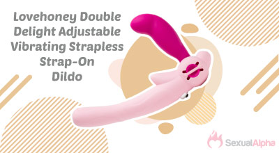 Lovehoney Double Delight Adjustable Vibrating Strapless Strap-On Dildo