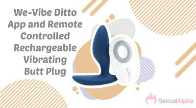 We-Vibe Ditto App and remote controlled rechargeable vibrating butt plug