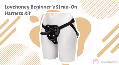 Lovehoney Beginner's Strap-On Harness Kit displayed on a mannequin