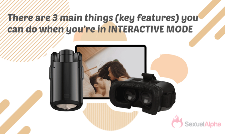 Three main features of Kiiroo Keon in interactive mode