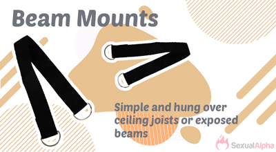 beam mounts for sex swing