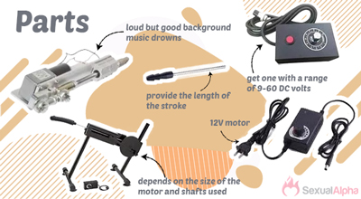 how to build diy sex machine parts